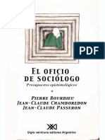 UIII Bourdieu Chamboredon y Passeron La Construccion Del Objeto PDF