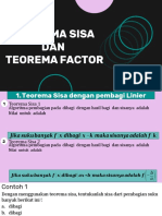 Teorema Sisa Dan Faktor