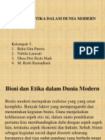 Bisnis Dan Etika Dalam Dunia Modern Kelompok 5 PDF