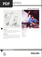 Philips Silicone Coated Incandescent Lamps Bulletin 7-89