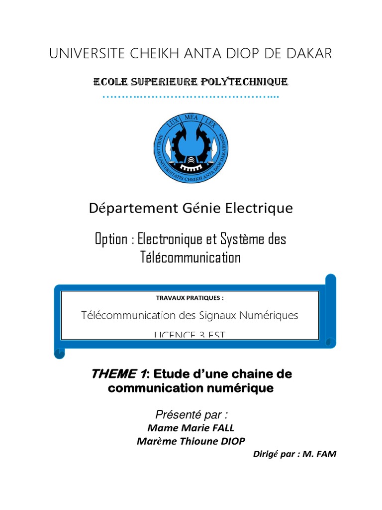 Filtrage de Signaux Numériques | PDF