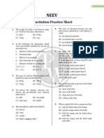 Gravitation Practice Sheet Gravitation Practice Sheet NEEV PDF