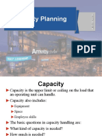 Operations Management WK 10 Capacity Planning