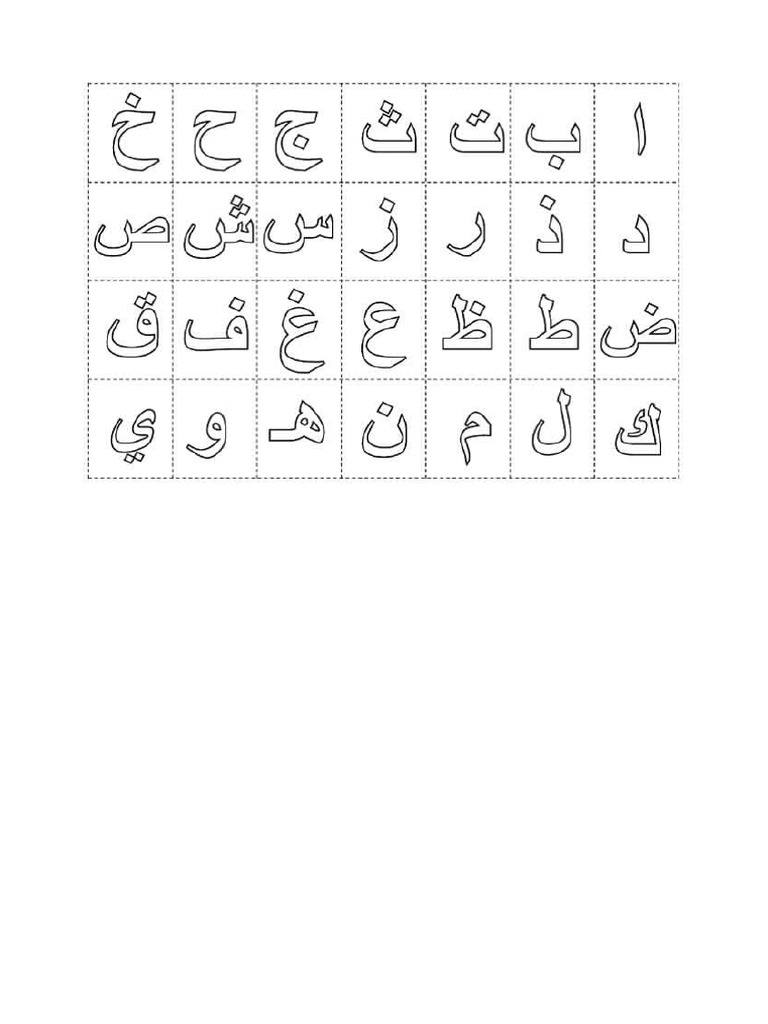 huruf hijaiyah lengkap | PDF