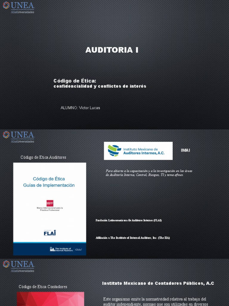 AUDITORIA I - Codigo de Etica | PDF | Contabilidad | Etica Aplicada