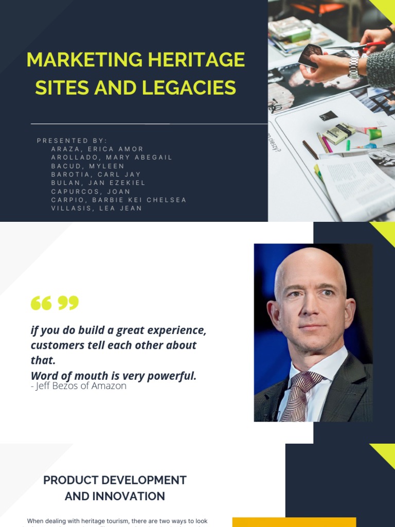 Developing And Promoting Heritage Tourism Products Challenges And