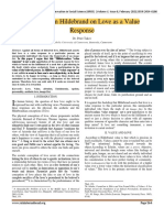 Hildebrand Love As Value PDF