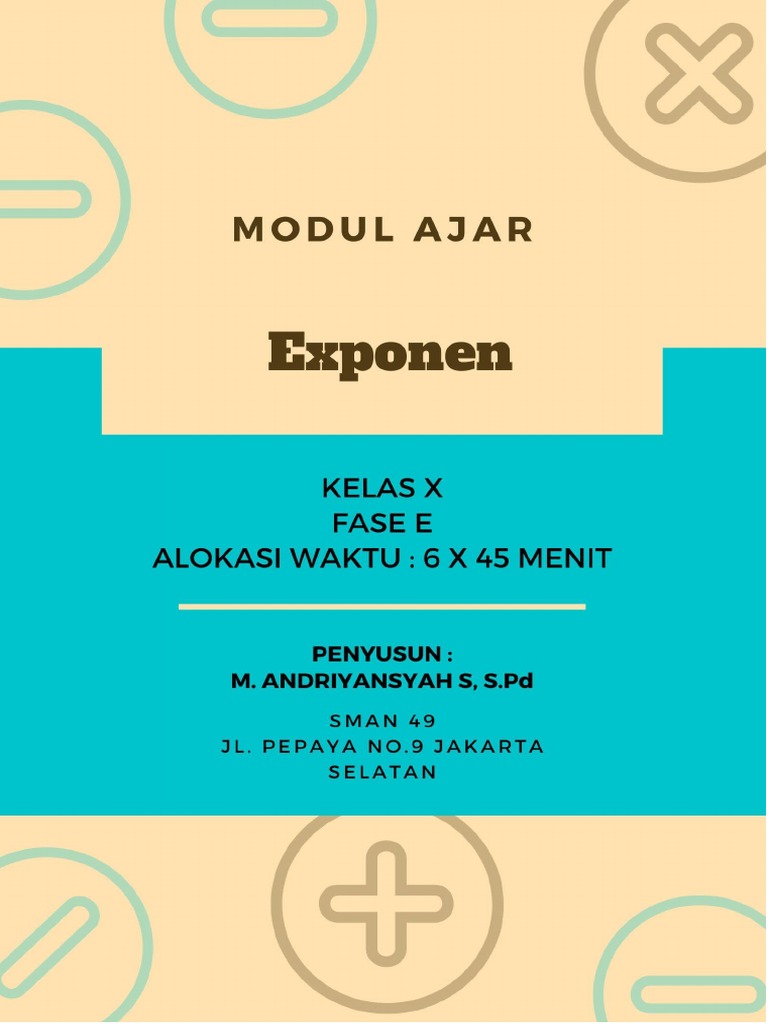 Modul Ajar Exponen 2022-2023 | PDF