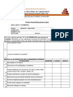 FICHA PSICOPEDÁGOGICA 2023 - Secundaria PDF