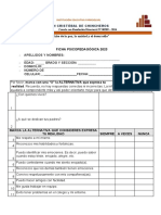 FICHA PSICOPEDÁGOGICA 2023 - Secundaria