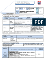 SESIÓN DE APRENDIZAJE - Sobre Visita de Estudios