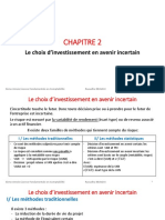 CHAPITRE 2 Choix D'investissement en Avenir Incertain PDF