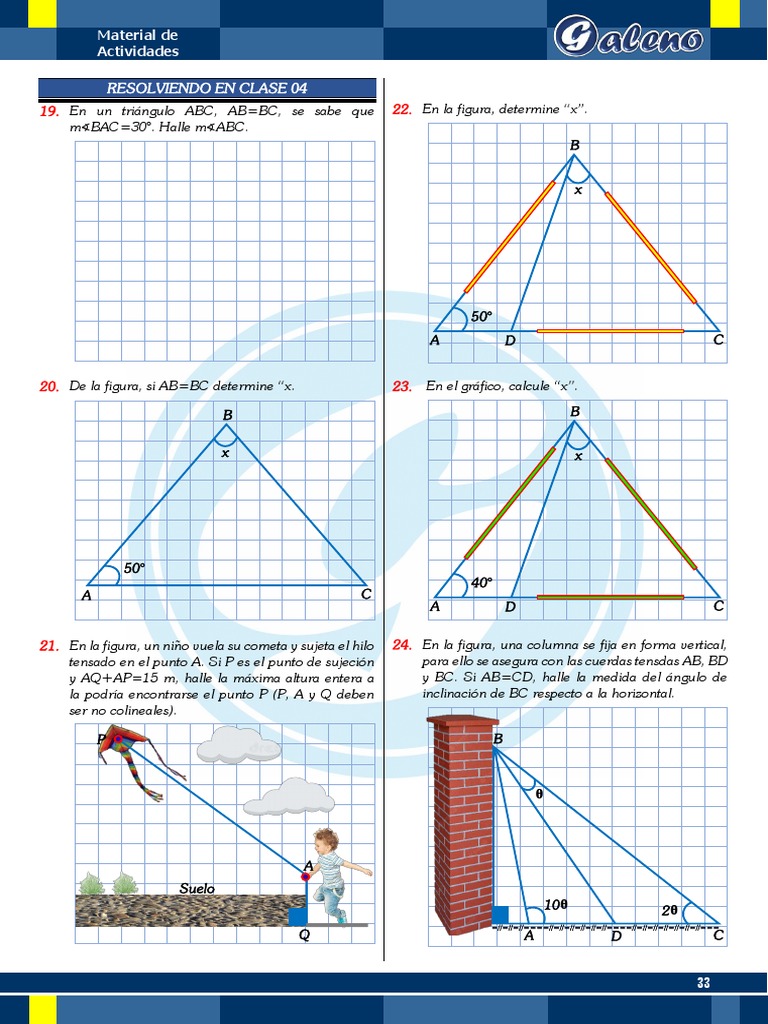 Problemas de Geometría y Ángulos | PDF