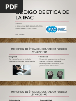 Codigo de Etica de La Ifac-Exposicion