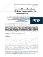 Critical Review of Recruitment and Selection Metho PDF