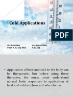 Cold Therapy Benefits & Applications