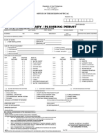 Sanitary Plumbing Permit