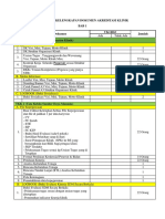 Checklist Kelengkapan Dokumen Akreditasi Klinik Bab 1 PDF