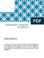 Ed - Arr - Ordenamiento y Búsqueda PDF