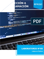 IP - Lab 05 - Listas en Python