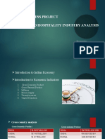 Global Business Project Analysis of Indian Economy and Hospitality Industry