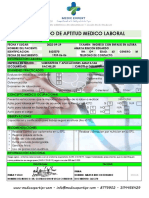 Certificado de Aptitud Medico Laboral: Informacion General