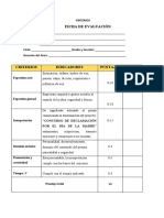 Ficha de Evaluacion para Elconcurso de Declamacion