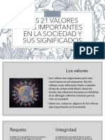 21 valores sociales y su significado