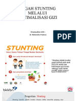 Cegah Stunting Melalui Optimalkan Gizi