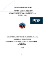 TOR OK-Talent Scouting Mahasiswa USN Kolaka-UPT Bahasa PDF