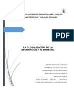 4.3. La Globalización de La Información y El Derecho.