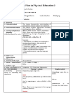 Lesson Plan in Physical Education 3