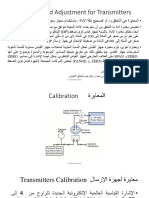Calibration and Adjustment For Transmitters PDF