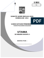 Sampul Soal Ujian Sekolah