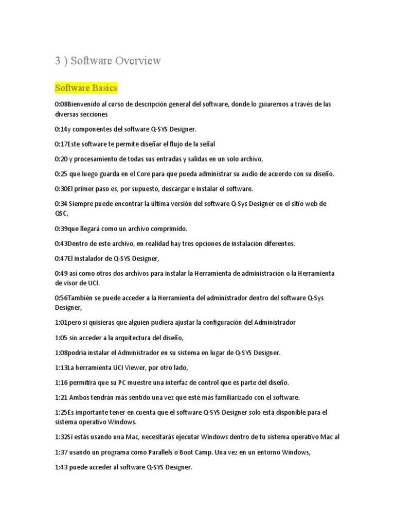 Introducción a Q-SYS Designer Software | PDF | Software | Archivo de ...