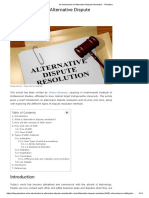 An Introduction To Alternative Dispute Resolution - Ipleaders PDF