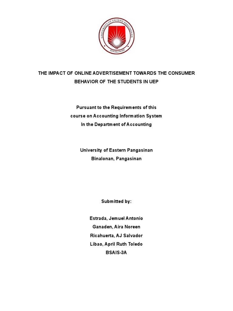 Research Titles and Rationale PDF | PDF | Social Science