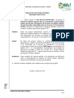 Ministerio de Desarrollo Rural Y Tierras: Unidad de Auditoria Interna