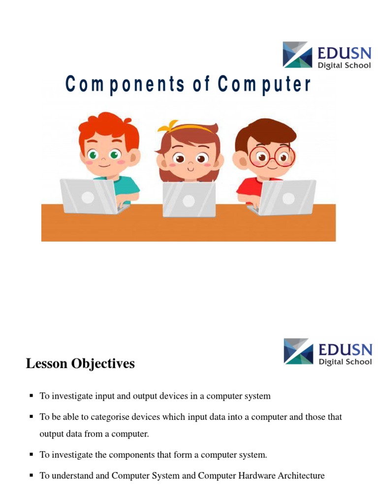 Components of Computer PDF | PDF | Games & Activities | Technology ...