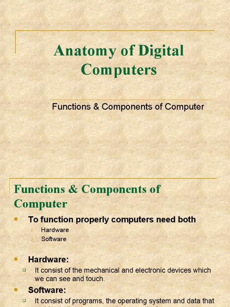 Anatomy of Digital Computers.ppt PDF