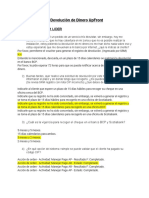 Devolución de Dinero UpFront y Reclamos Sar