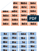 Tripa de Gato de Tablas de Multiplicar PDF