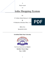 Documentation For For Online Shopping Website