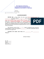 The Ex Parte Final and Executory Revised Acknowledgment For and in Behalf of A Corporation Sample5 Revised To The Core Cute Pop Boop Rawr