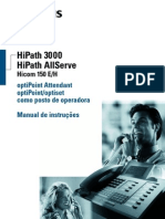 Manual de usuário Optipoint Attendant (telefone recepção)