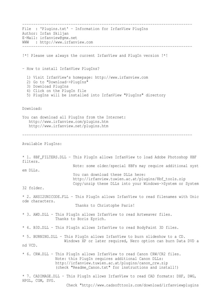 I Plugins | PDF | File Format | Image Processing