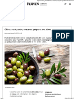 Olive - Verte, Noire, Comment Préparer Des Olives PDF