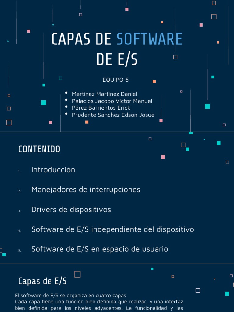 Capas de Software de E/S | PDF