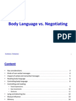 Body Language vs Negotiating: Understanding Nonverbal Cues
