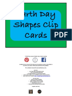 Earth Day Shape Clip Cards PDF